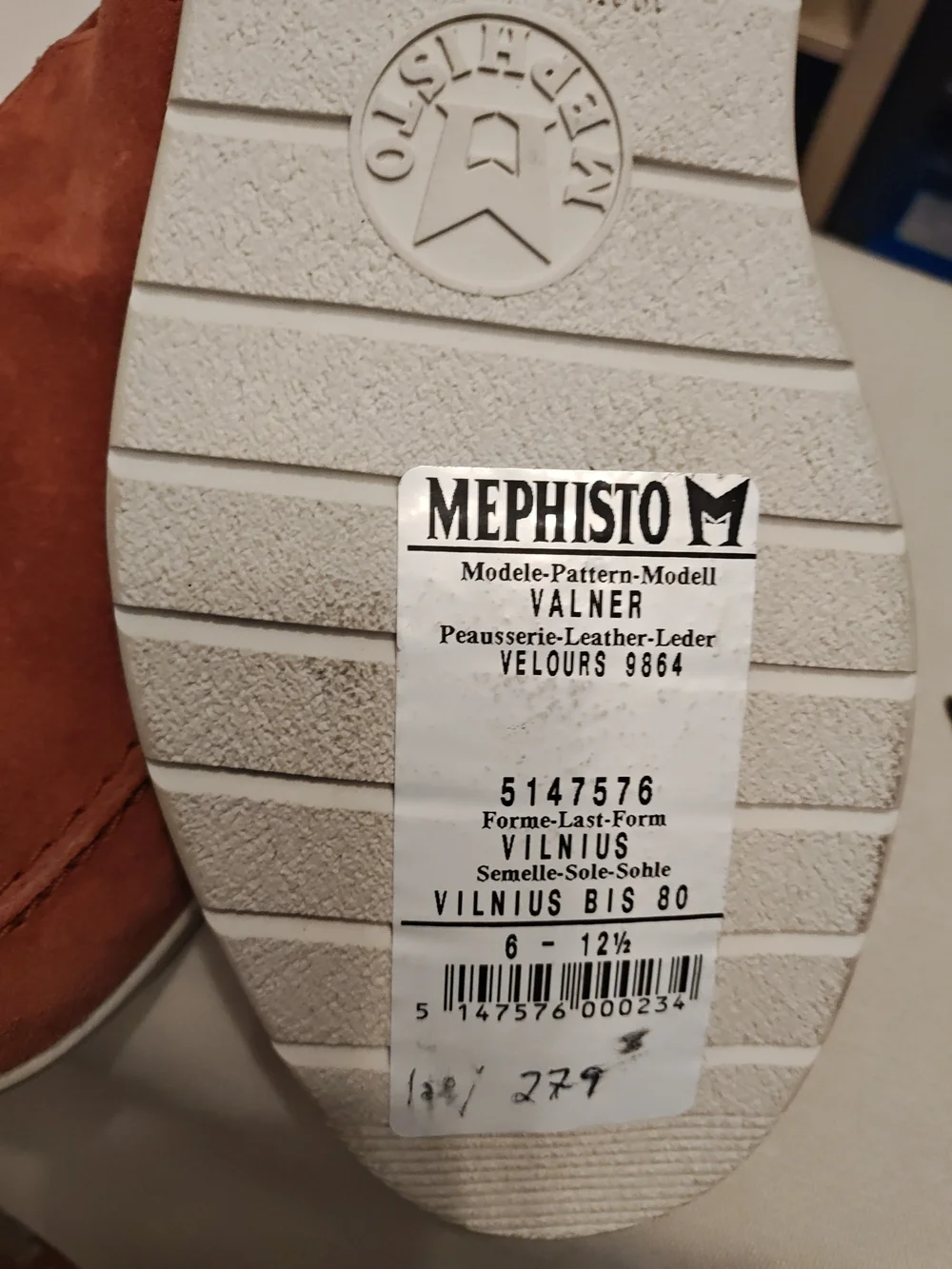 Mephisto Men's Suede Slip-On Loafers in Rust Orange 8